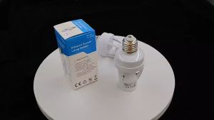 PIR Sensor Lamp Head Adapter Light Socket E27 Screw Adjustment Switch Sensing No wiring required