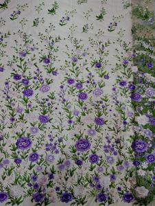 BAHAN/KAIN TILLE VALENTINO GARDEN/BORDIRAN BUNGA CANTIK