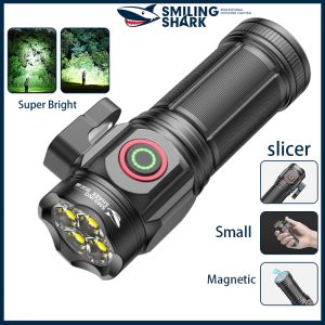 Smilingshark Original Flashlight SD7146 Super Bright Torch Light Led Rechargeable Large Capacity Battery Working Fishing Camping