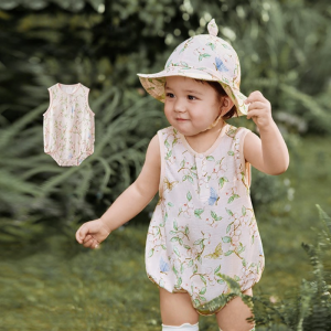 SHI YUE JIE JING | Bamboo Cotton Summer Infant Onesie