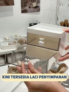 Mainland Rak Kosmetik Drawer Laci Susun Kotak Penyimpanan Makeup Cosmetic Storage Drawer Laci Kotak Makeup Organizer Desktop Kosmetik Serbaguna HSB661