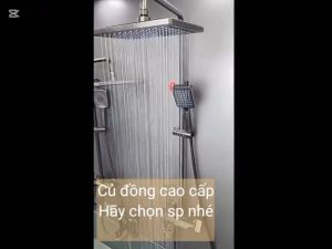 Sen cây tắm đứng sen cây nóng lạnh HASAKO dạng phím đàn sen cây 4 chế độ củ đồng mạ titan sen tắm đứng nóng lạnh giá hợp lý