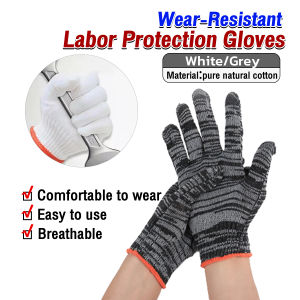 Seeko Protective Labor Protection Gloves Cotton Glove 1 pair/5 pairs