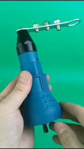 Alat Tang Rivet Rifet Alat Konektor Adaptor Mata Bor + Gunting Hollow Baja Ringan Seng Almunium