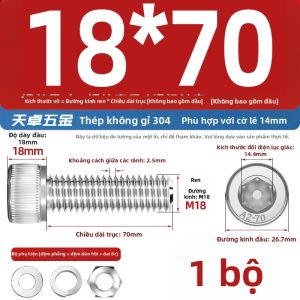 TIANZHUOJINSHU | Bộ Vít Lục Giác Inox