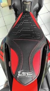 Cover/Sarung Sadel Jok Motor Aerox PCX Nmax Vario Beat Scoopy Mio Motor Bebek Model Piramid