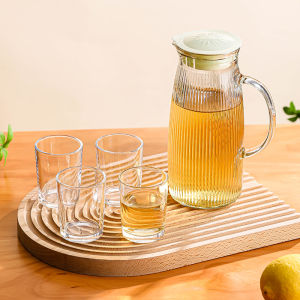 NERVISHI | Cold Water Pitcher with 4 Glass Cups