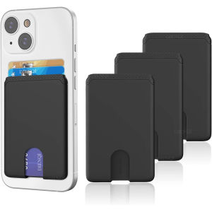 Mobile Phone Card Holder Wallet Men Women Slim Thin Credit Cardholder Case Easy Push 3M Adhesive Soft Silicone Phone Wallet