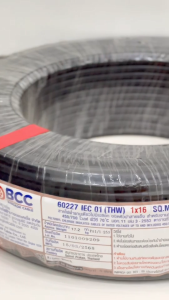 สายไฟ THW 1x16 Sqmm. (100เมตร) BCC [OVES/*1-TW-BC108]