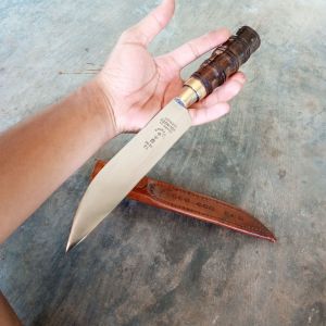 PISAU LOKAL CAP GARPU MODEL GG TEBU² KUNINGAN 2 BAJA PER SAYAT KERTAS BUAH SAYURAN SERBAGUNA PB 18 CM