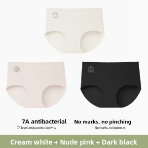 JIAZINI | Antibacterial Cotton Womens Yoga Fitness Mid-Rise Briefs