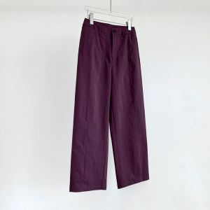 Purple High Waist Straight Leg Wide Leg Pants Womens Autumn New Style Loose Slimming Large Size Casual Trousers