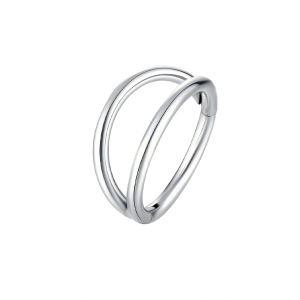 1PC Flower Snake Heart Clicker Septum Piercing Jewelry CZ Zircon Daith Conch Earring Bee Drop Nose Rings  Surgical Steel 16G