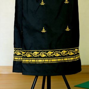 Sarung Instan Anak Bordir premium Pintu aceh kupu-kupu katun adem hitam umur 2 3 4 5 6 7 8
