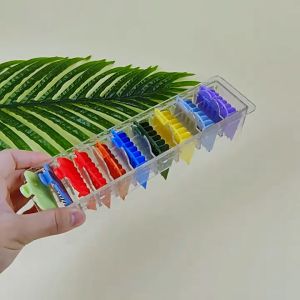 10 Grid Oil Head Clippers Caliper Kotak Limit Comb Hair Clipper Tooth Guides Combs Storage Box