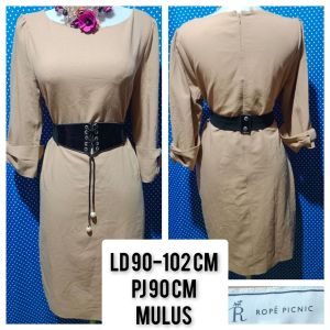 DRESS LENGAN 3/4 COKSU(ROPE PICNIC) 255