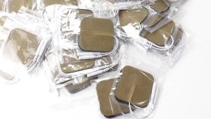 10/20Pcs Electrode Pads Reusable Non-woven Silicone Massage Gel Electrodes Patches for Body TENS Massager EMS Muscle Stimulator