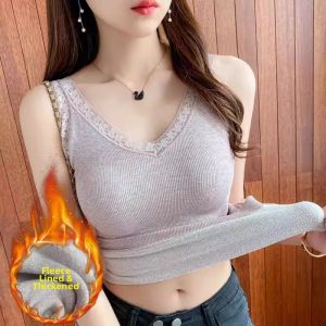 chaqi | Thick Warm Fluffy Tank Top One-Piece Fleece