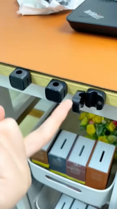 Kabel New Magnetic Adjustable Clamp Clip Wire With Holder Under The Table Organization USB Cable Organizer