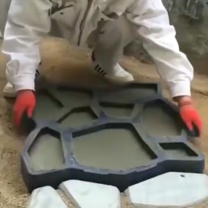 DIY Concrete Molds Cement Molder Paving Pathway Maker Molder Stone Garden Floor Road Paver Pavement