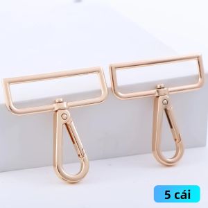 Bộ 5 Kim Loại Xoay Chụp Móc Tôm Hùm Móng Vuốt Móc Cài Móc Khóa Ví Phần Cứng Túi Làm Dây Móc Bền Túi Phần Phụ Kiện