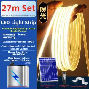 YUANMUXUAN | Solar Waterproof Super Bright Outdoor Lighting Decorative Atmosphere Led Strip Lights
