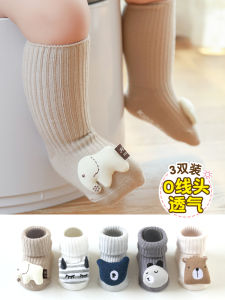 Tất Cho Bé Tất Thú Bông Cho Bé Sơ Sinh Cotton Xuân Thu Tất Sàn Chống Trượt Mùa Hè Hoạt Hình Tháng 0-6-12 1 Tuổi 3