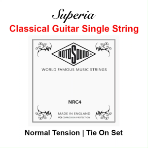 ROTOSOUND (NRC4) Single D Classical Guitar String Silver Plated 30 Wound | Tali Gitar Nylon Kecil