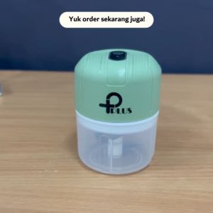 🔥【Pengiriman Cepat】Toko Halo Mini Chopper Blender Portable Alat Penggiling penghalus bumbu Dapur Elektrik Tanpa Kabel Mini Chopper 250ml hijau