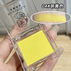 Bright Yellow Eye Shadow Lemon Soda Makeup Summer Eye Makeup Color Matte Yellow Cut-off Eye Head Brightening Creative Music Festival