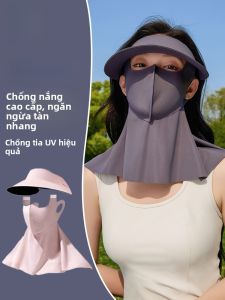 MiiOW | Mũ và khẩu trang chống nắng hai trong một MiiOW dành cho nữ mùa hè thoáng khí chống tia UV khi đi du lịch