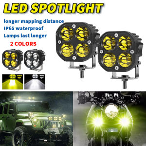 PMShop 2PCS Car/Motorcycle Mini Driving Light 3 Inch 40W Fog Light Auxiliary Lights LED Work Light Waterproof Square Work Lamp ATV Light Universal