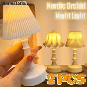 1/2Pcs Electronic Flameless Candles Battery Operated LED Night Lights Tea Lights Christmas Wedding Garden Party Decor