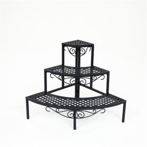 Outdoor Iron Art Archway Multi-layer Rose Flower Stand Plant Rack Balcony Climbing Vine Ladder-style Courtyard Storage Shelf