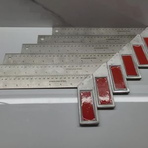 Penggaris Siku Tukang Stainless Steel Isi 6pcs