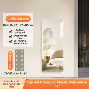 Loolecondera | Gương Tường Dán Tự Dính Mềm Acrylic