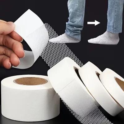 20m Roll Dual-Sided Fabric Adhesive Tape - Strong Hold No Sew NeededCurtain Alterations Hemming Pants Self Adhesive Fabric