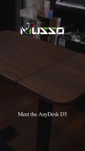 MUSSO D5 Pneumatic Side Desk Height Adjustable Ergonomic Double-Sided Rotating Mobile Laptop Table