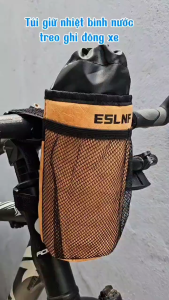 Túi giữ nhiệt đựng bình nước xe đạp ESL-0074 giữ nhiệt giữ lạnh treo tay lái địa hình (Màu dupont) độ bền cao chống rách chống nước) kích thước 24x9cm - KAVISOTA
