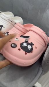 L รองเท้าแฟชั่น รองเท้าหัวโต รองเท้าผู้หญิง รุ่น TE 3122  สี ขาว ชมพู ขนาด  36-40