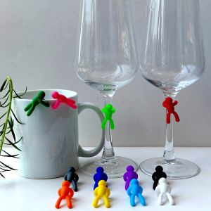 Party Cup Identifier Little Man Cup Mark Buckle Style Wine Cup Marker Home Use Cup Identifier Cup Clip Winwin Brand 35g Weight