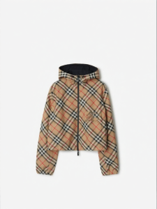 Burberry | Two-side Wearing Short Checkered Hooded Jacket