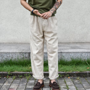 SauceZhan | Lightweight and Breathable Ramie Summer Pants Vintage