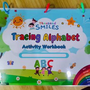 Thousand Smiles Tracing Alphabet Activity for Kids Letters ABC Laminated A4 Size