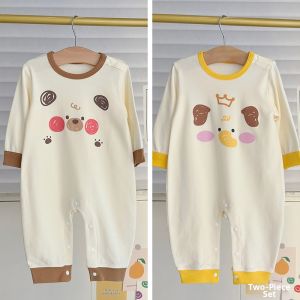 Cotton Cartoon Boys Bodysuit Sleepwear