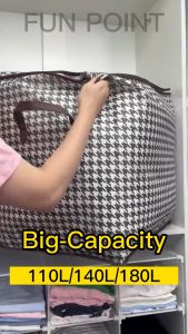 FUNPOINT Storage Bag 180L Big Size Foldable Laundry Basket Clothes Storage Box For Clothes Quilt Storage Box