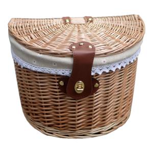 Foldable Bicycle Basket Quick Release Wicker Basket Front Mounted Vegetable Bike Basket Aline Cline DayDayBike Sport Use Medium Size