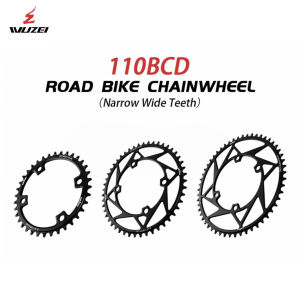 WUZEI 4 Bolts 110 BCD Road Bike Chainring Narrow Wide Stars Sprocket Bicycle Crown Chainwheel for Shimano 105 R7000 R8000