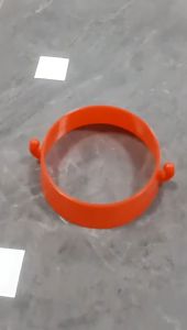 4PCS Cone Chain Ring Connector Universal Merah ABS Untuk Penggantung Rantai Kerucut Lalu Lintas