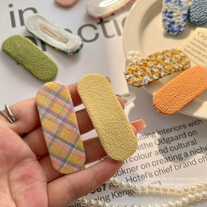 Cute Floral Hair Clip Childrens Hair Accessories Side Bangs BB Clip Forest System Style Fresh Floral Hairpins for Kids